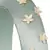 Anekaant Pastel Green & Peach Floral Synthetic  Hair Band