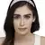 Anekaant Pastel Pink & Silver Chevron Velvet  Hair Band