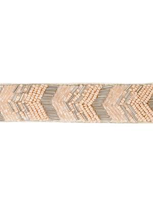 Pastel Pink & Silver Chevron Velvet  Hair Band 6