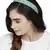 Anekaant Sea Green & Multi Embellished Velvet  Hair Band