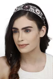 Anekaant Multi Floral Synthetic  Hair Band