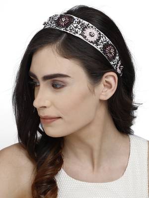 Anekaant Multi Floral Synthetic  Hair Band 3