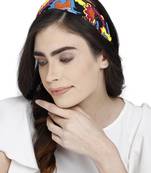 Anekaant Black & Multi Quirky Cotton  Hair Band