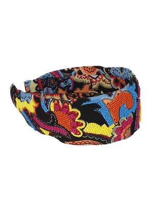 Anekaant Black & Multi Quirky Cotton  Hair Band 2
