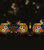 Garden Patio Outdoor Event Party Night Lighting Mosaic Glass Tea Light Candle Holder Votive Light
