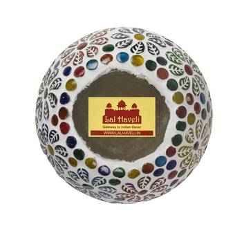 Garden Patio Outdoor Event Party Night Lighting Mosaic Glass Tea Light Candle Holder Votive Light 5