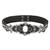 Anekaant Black & Silver Bead Work  Polyester & Leatherette Handmade Belt