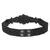Anekaant Black & Silver Bead Work  Polyester & Leatherette Handmade Belt