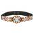 Anekaant Turquoise & Multi Bead Work  Polyester & Leatherette Handmade Belt