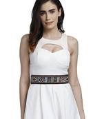 Anekaant Brown & Multi Bead Work  Acrylic Jacquard & Polyester Handmade Belt