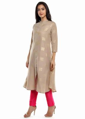 Grey Printed Kurti 3