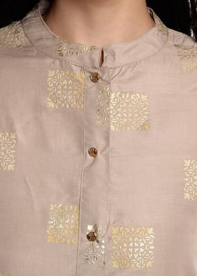 Grey Printed Kurti 5