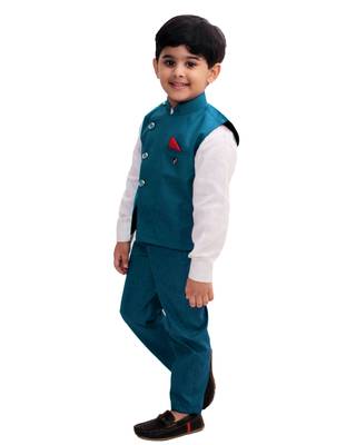 fourfolds boy's 3-piece suit 4