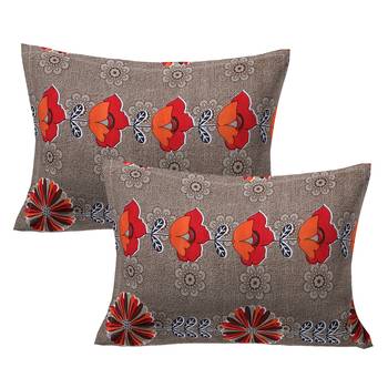 A Unique Home 100% Cotton Printed Double Bedsheet with 2 Pillow Covers 4