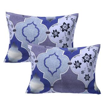A Unique Home 100% Cotton Printed Double Bedsheet with 2 Pillow Covers 4