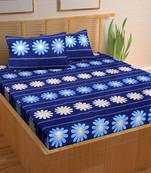 A Unique Home 100% Cotton Printed Double Bedsheet with 2 Pillow Covers
