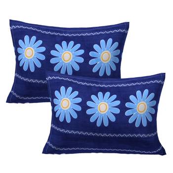 A Unique Home 100% Cotton Printed Double Bedsheet with 2 Pillow Covers 4