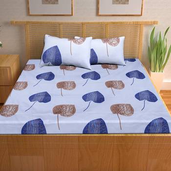 A Unique Home 100% Cotton Printed Double Bedsheet with 2 Pillow Covers 2