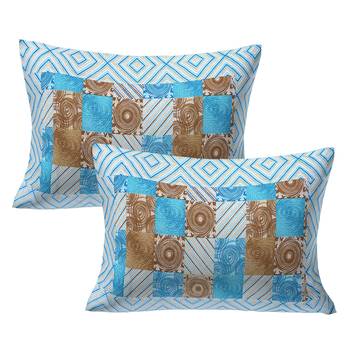 A Unique Home 100% Cotton Printed Double Bedsheet with 2 Pillow Covers 4
