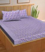 A Unique Home 100% Cotton Printed Double Bedsheet with 2 Pillow Covers