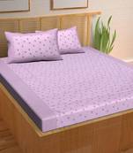 A Unique Home 100% Cotton Printed Double Bedsheet with 2 Pillow Covers