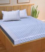 A Unique Home 100% Cotton Printed Double Bedsheet with 2 Pillow Covers