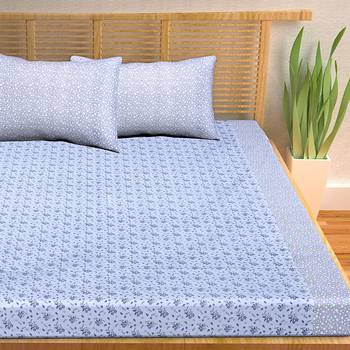 A Unique Home 100% Cotton Printed Double Bedsheet with 2 Pillow Covers 3