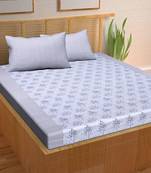 A Unique Home 100% Cotton Printed Double Bedsheet with 2 Pillow Covers