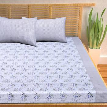 A Unique Home 100% Cotton Printed Double Bedsheet with 2 Pillow Covers 3