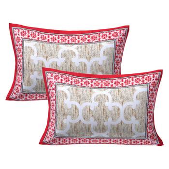 A Unique Home 100% Cotton Printed Double Bedsheet with 2 Pillow Covers 4