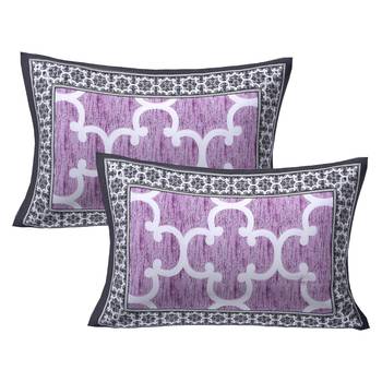 A Unique Home 100% Cotton Printed Double Bedsheet with 2 Pillow Covers 4