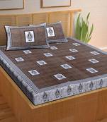 A Unique Home 100% Cotton Printed Double Bedsheet with 2 Pillow Covers