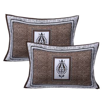 A Unique Home 100% Cotton Printed Double Bedsheet with 2 Pillow Covers 4