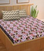 A Unique Home 100% Cotton Printed Double Bedsheet with 2 Pillow Covers