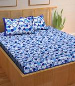 A Unique Home 100% Cotton Printed Double Bedsheet with 2 Pillow Covers