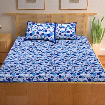 A Unique Home 100% Cotton Printed Double Bedsheet with 2 Pillow Covers 2
