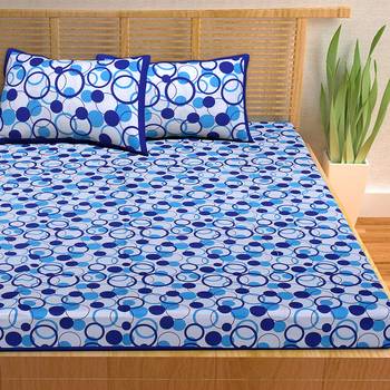 A Unique Home 100% Cotton Printed Double Bedsheet with 2 Pillow Covers 3