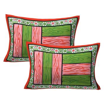 A Unique Home 100% Cotton Printed Double Bedsheet with 2 Pillow Covers 4