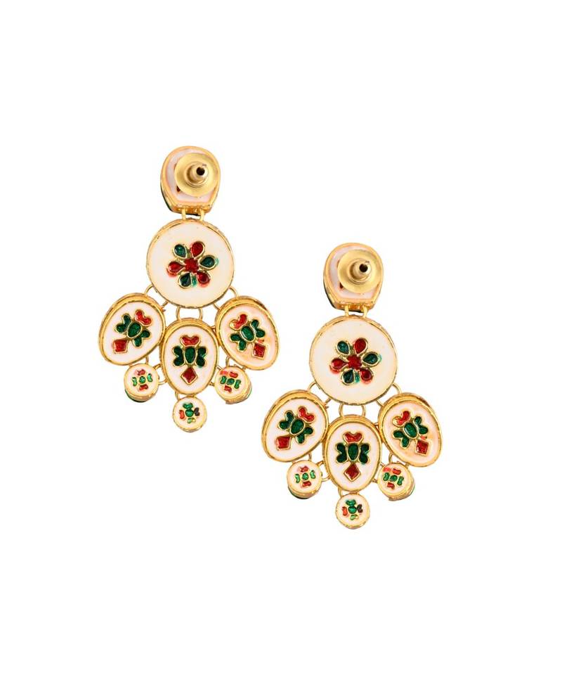 Handcrafted Kundan Earrings
