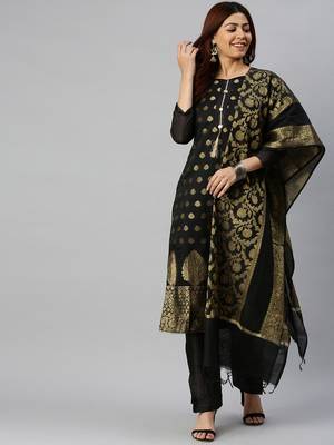 black santoon party wear salwar kameez 1