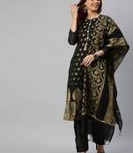 black santoon party wear salwar kameez