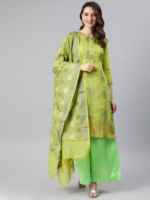 green santoon party wear salwar kameez 1