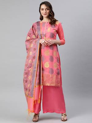 pink santoon party wear salwar kameez 1