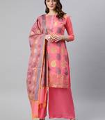 pink santoon party wear salwar kameez