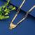 SILVER SHINE Desinger Gold Plated Pendant Necklace Jewellery Mangalsutra For Women