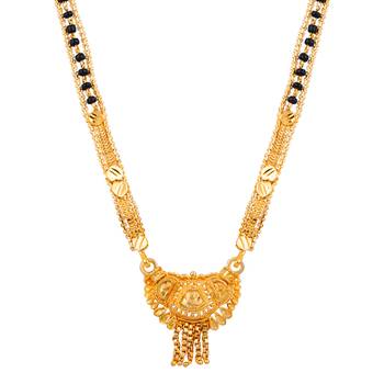 SILVER SHINE Desinger Gold Plated Pendant Necklace Jewellery Mangalsutra For Women 3