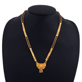 SILVER SHINE Desinger Gold Plated Pendant Necklace Jewellery Mangalsutra For Women 5