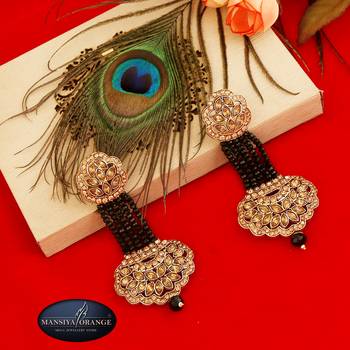 Black cubic zirconia earrings 3
