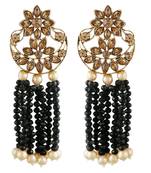 Black cubic zirconia earrings