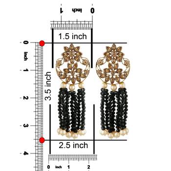 Black cubic zirconia earrings 5